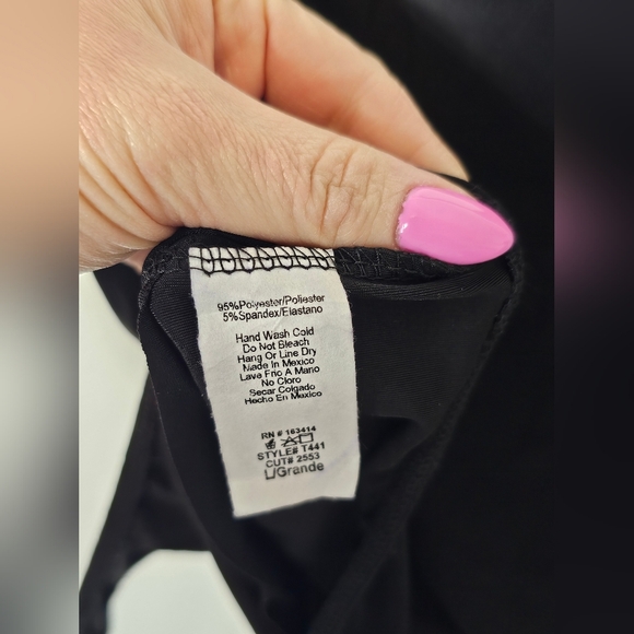 21 Saints Black Polyester And Spandex Body Suit Womens Size Large NWT - Picture 6 of 7